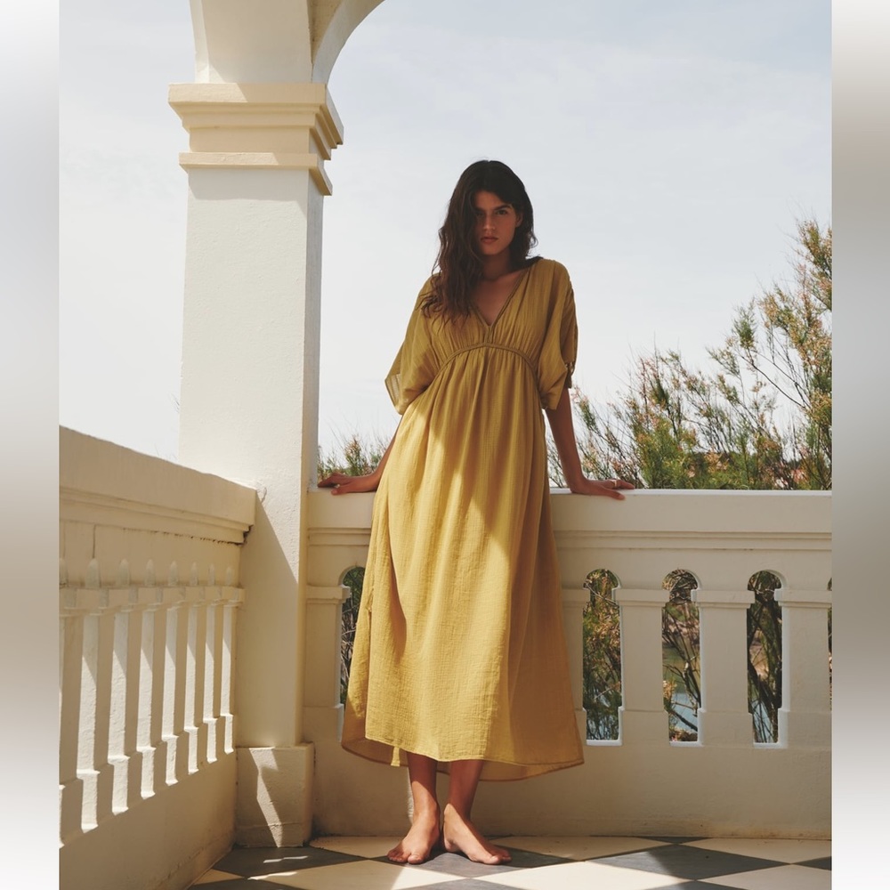 ZARA STRUCTURED KAFTAN DRESS